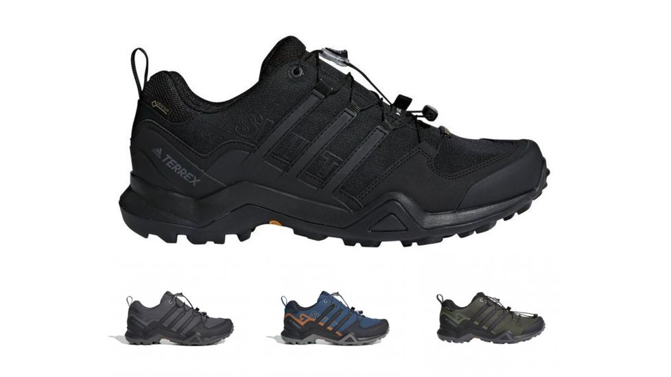 Adidas Outdoor Terrex Swift R2 GTX Hiking Shoe - Men's, Black/Black/Black, Grey Six/Black/Grey Four, Legend Marine/Black/Tech Copper, Night Cargo/Black/Base Green