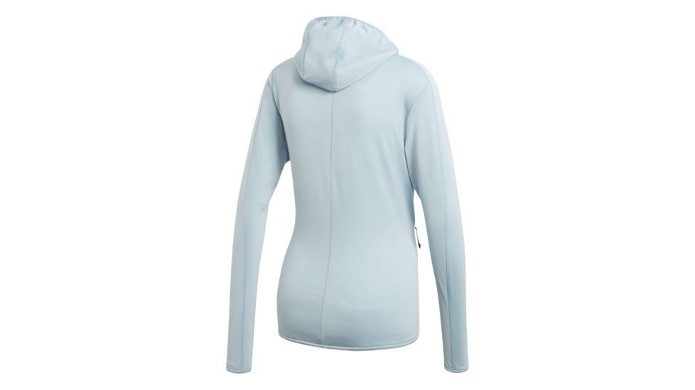 Adidas Terrex Tracerocker Women's Hooded Fleece Jacket, Ash Grey, Large, CF9864-L