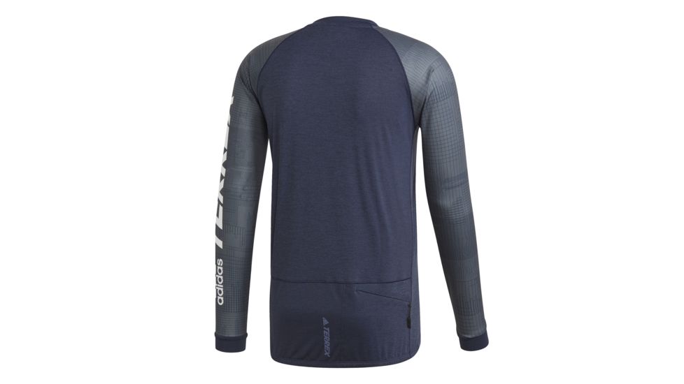 Adidas Terrex Trailcross Long Sleeve Tee - Mens, Legend Ink/Black, DX1288-DEMO