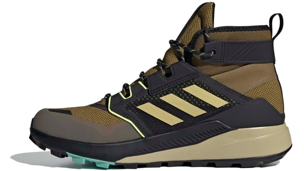 Adidas Terrex Trailmaker Mid GTX Shoes - Men's, Wild Moss/Halo Gold/Hi-Res Yellow, 12, FZ2511-315-12