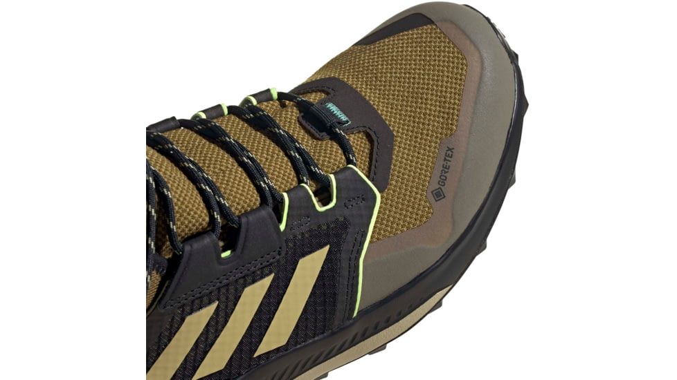 Adidas Terrex Trailmaker Mid GTX Shoes - Men's, Wild Moss/Halo Gold/Hi-Res Yellow, 12, FZ2511-315-12