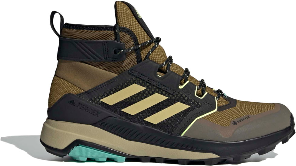 Adidas Terrex Trailmaker Mid GTX Shoes - Men's, Wild Moss/Halo Gold/Hi-Res Yellow, 12, FZ2511-315-12