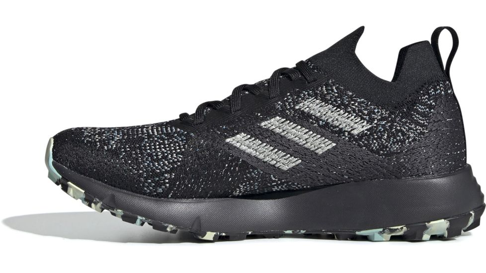 Adidas Terrex Two Parley - Womens, Black/Linen Green/Carbon, 6.5, EF4813-6.5