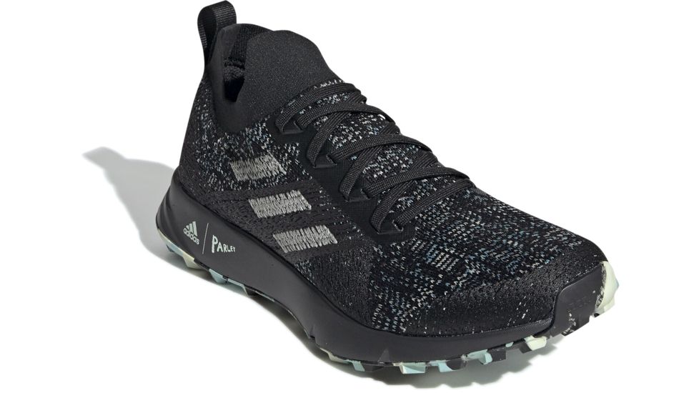 Adidas Terrex Two Parley - Womens, Black/Linen Green/Carbon, 6.5, EF4813-6.5