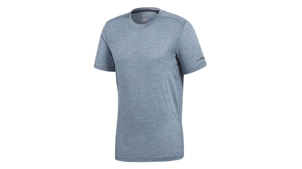 Adidas Terrex Tivid Men's Short Sleeve Tee, Raw Steel, 2XL, CF4696-2XL