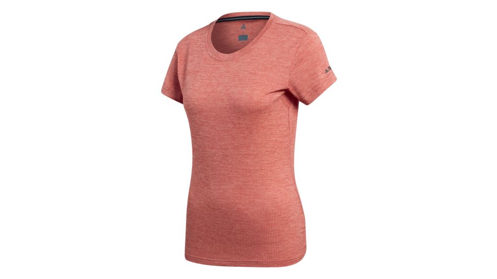 Adidas Terrex Tivid Women's Short Sleeve Tee, Trace Scarlet, Large, CG0214-L