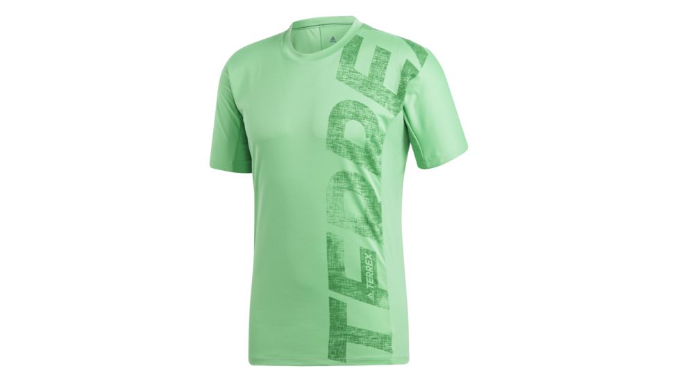 Adidas Terrex Trail Cross Men's Short Sleeve Tee Shirt, Energy Green, 2XL, CF4723-2XL