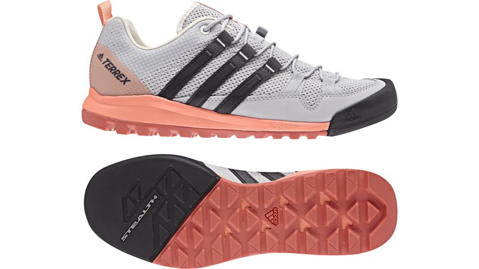 Adidas Terrex Women's Terrex Solo Hiking Shoes, Grey Two/Carbon/Chalk Coral, 5 US, CM7656-5
