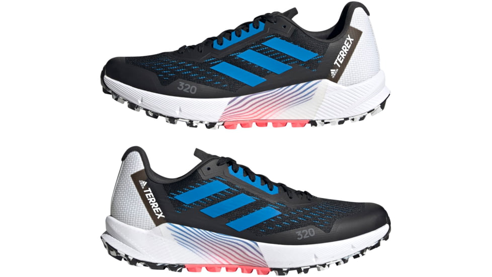 Adidas Terrex Agravic Flow 2 Trail Running Shoes - Mens, Core Black/Blue Rush/Turbo, 10.5, GZ8888-10-5