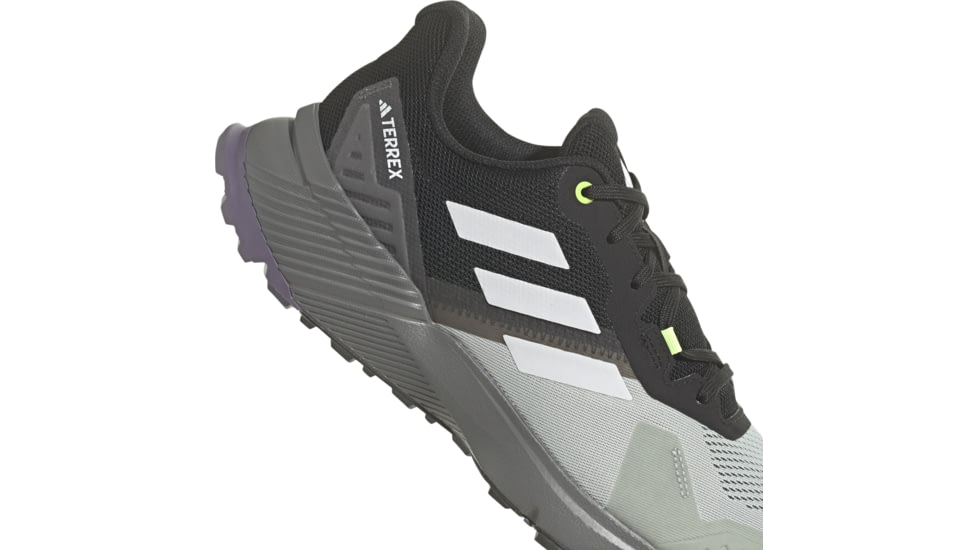 Adidas Terrex Soulstride Trail Running Shoes - Mens, Wonder Silver/Crystal White/Lucid Lemon, 11.5 US, IF5013-11.5
