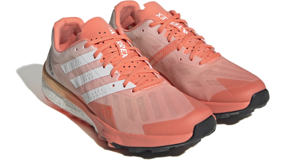 Adidas Terrex Speed Ultra Trail Running Shoes - Womens, Coral Fusion/Crystal White/Core Black, 8.5 US, HR1151-8.5