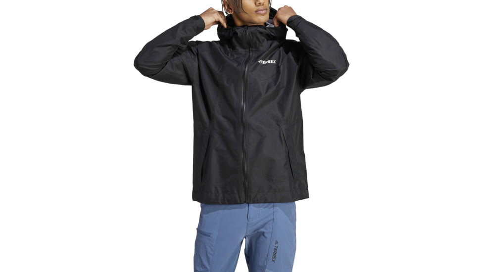 Adidas Terrex Xperior Gore Tex Paclite Rain Jacket - Mens, Black, Small, HN2906-S