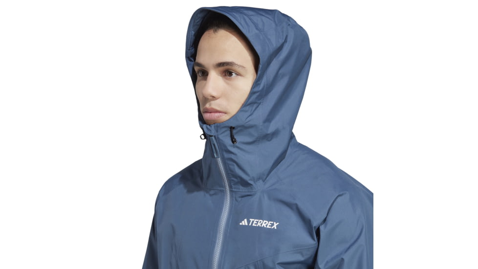 Adidas Terrex Xperior Gore Tex Paclite Rain Jacket - Mens, Wonder Steel, Large, HN2908-L