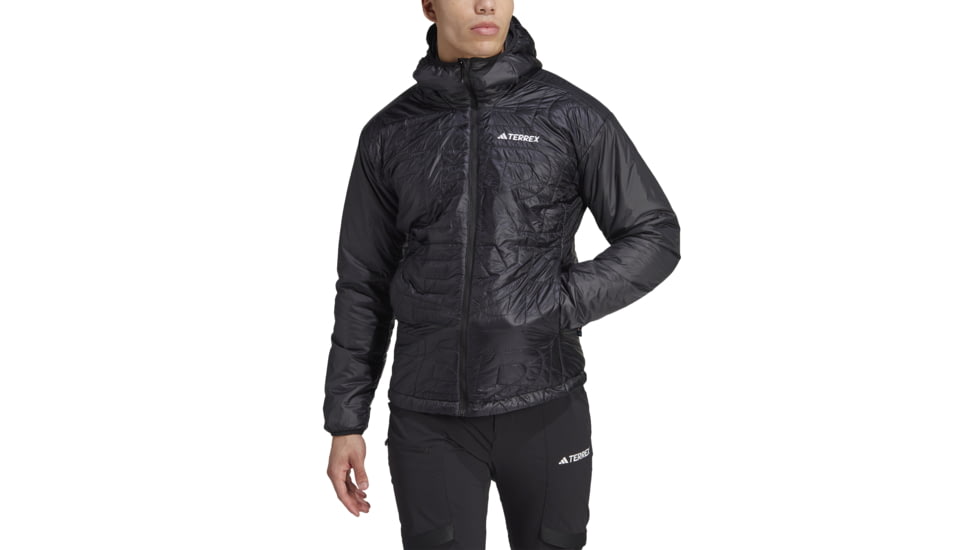 Adidas Terrex Xperior Varilite PrimaLoft Hooded Jacket - Mens, Black, Large, IB4233-L