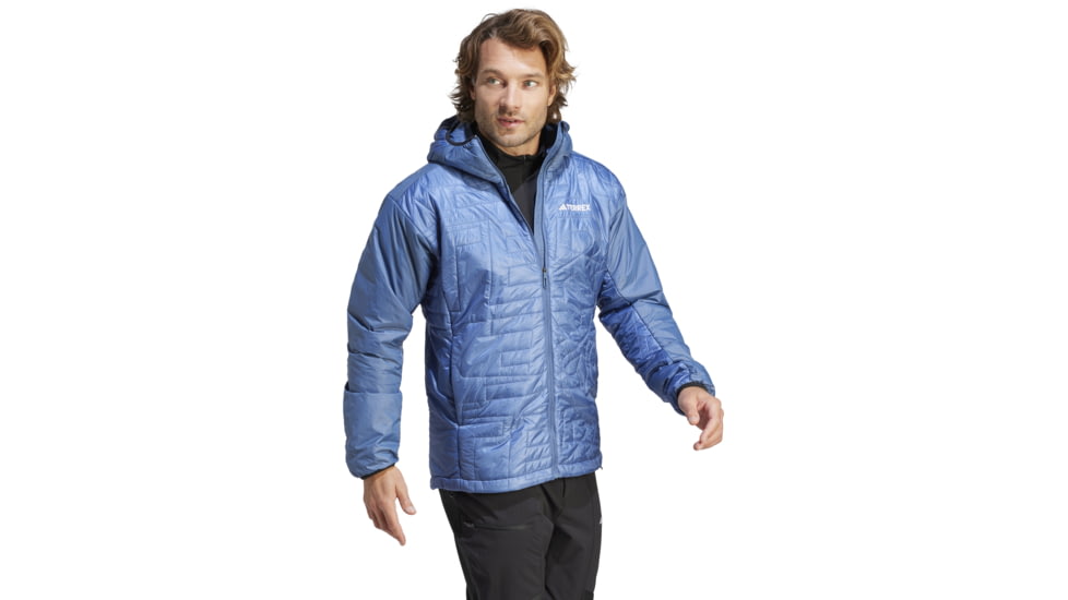 Adidas Terrex Xperior Varilite PrimaLoft Hooded Jacket - Mens, Wonder Steel, Large, IB4232-L