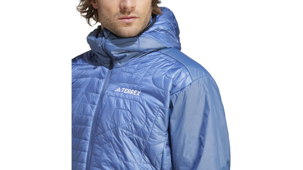 Adidas Terrex Xperior Varilite PrimaLoft Hooded Jacket - Mens, Wonder Steel, Large, IB4232-L