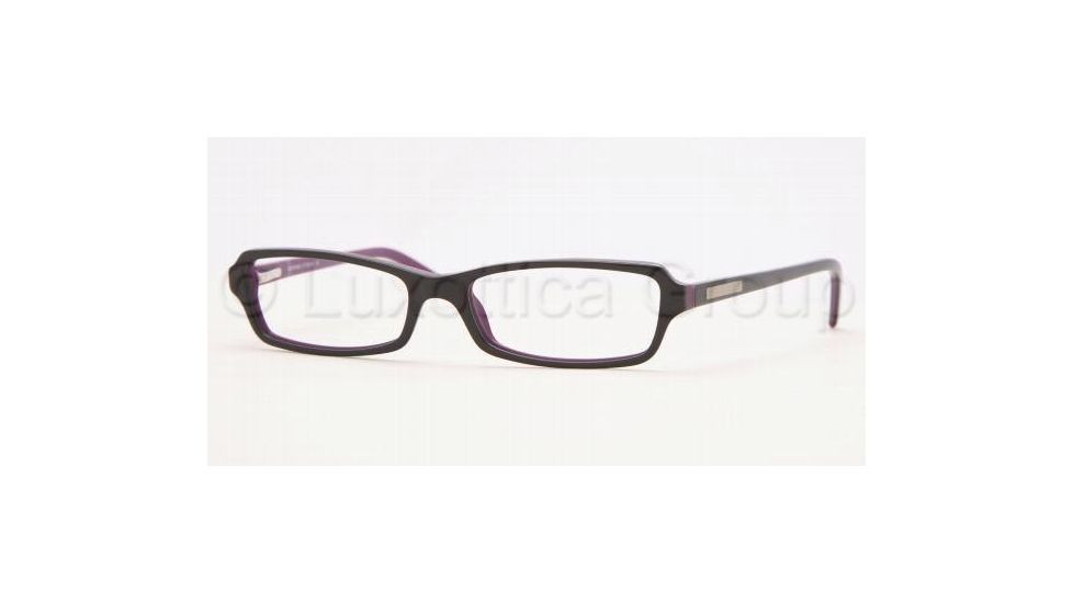Adrienne Vittadini Eyeglasses AV7039 with Rx Prescription Lenses, Select Frame Color / Lens Diameter Black7raspberry Frame / 52 mm Prescription Lenses