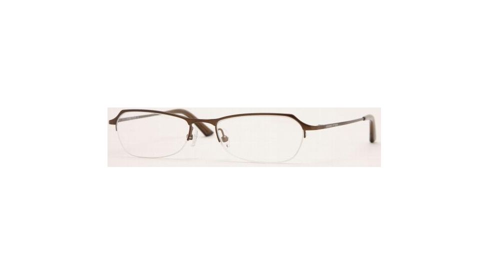 Adrienne Vittadini AV6058-161-4817 Eyeglass Frames 48 mm Lense Diameter / Satin Mocha Frame w/Non-Rx Lenses