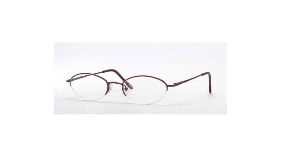 Adrienne Vittadini Eyeglasses AV6008-158-4718 with Lined Bi-Focal Rx Prescription Lenses 47 mm Lense Diameter / Espresso Frame