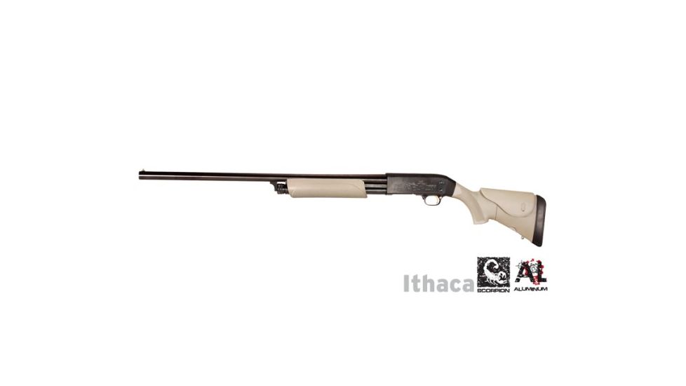 ATI Outdoors Ithaca 12 GA Akita Adjustable Stock &amp; Forend Desert Tan w/ Cheekrest &amp; Scorpion Recoil Pad A1201180
