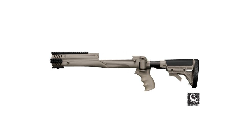 ATI Outdoors Ruger Mini-14/Mini-30 Strikeforce Non-Adjustable Non-Side Folding Stock Desert Tan w/ Scorpion Recoil System A2201006