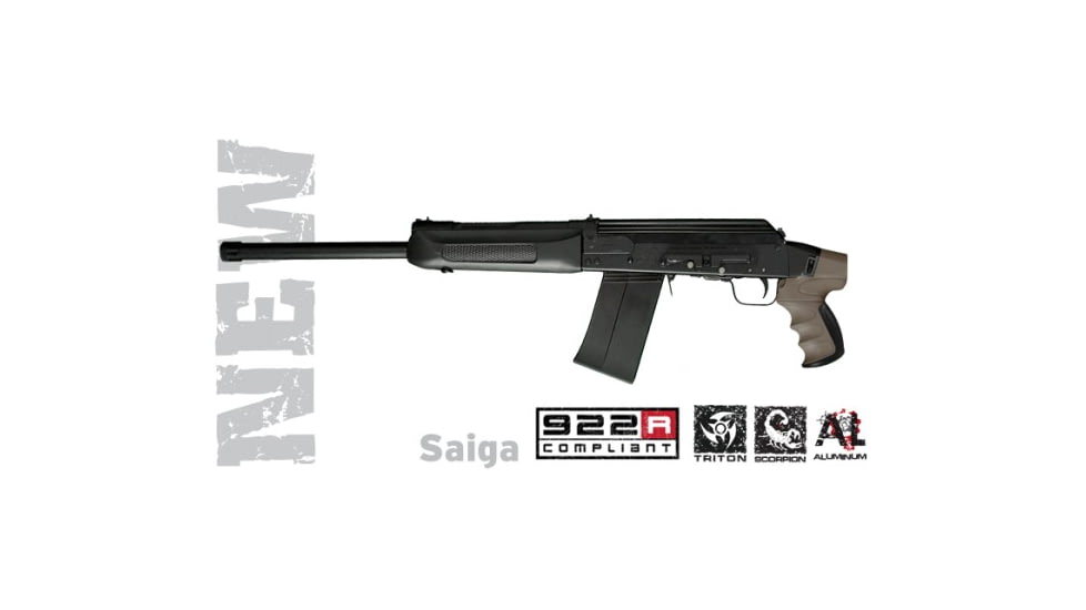 ATI Outdoors Saiga Talon Tactical Shotgun Rear Pistol Grip Desert Tan w/ Scorpion Recoil Pistol Grip A5202354