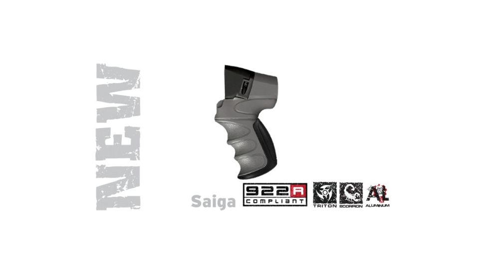 ATI Outdoors Saiga Talon Tactical Shotgun Rear Pistol Grip Destroyer Gray w/ Scorpion Recoil Pistol Grip A5402354