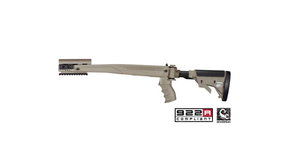 ATI Outdoors SKS Strikeforce Non-Adjustable Non-Side Folding Stock Desert Tan w/ Scorpion Recoil System A2201018