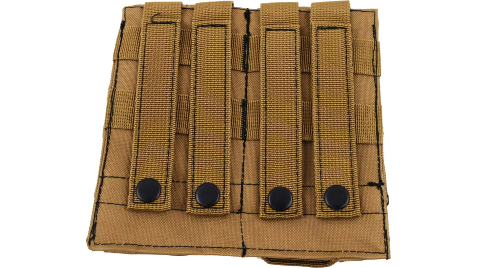 Advance Warrior Solutions Double Mag Pouch for AR15, AR10, AK47, Tan, ARDMP-TN