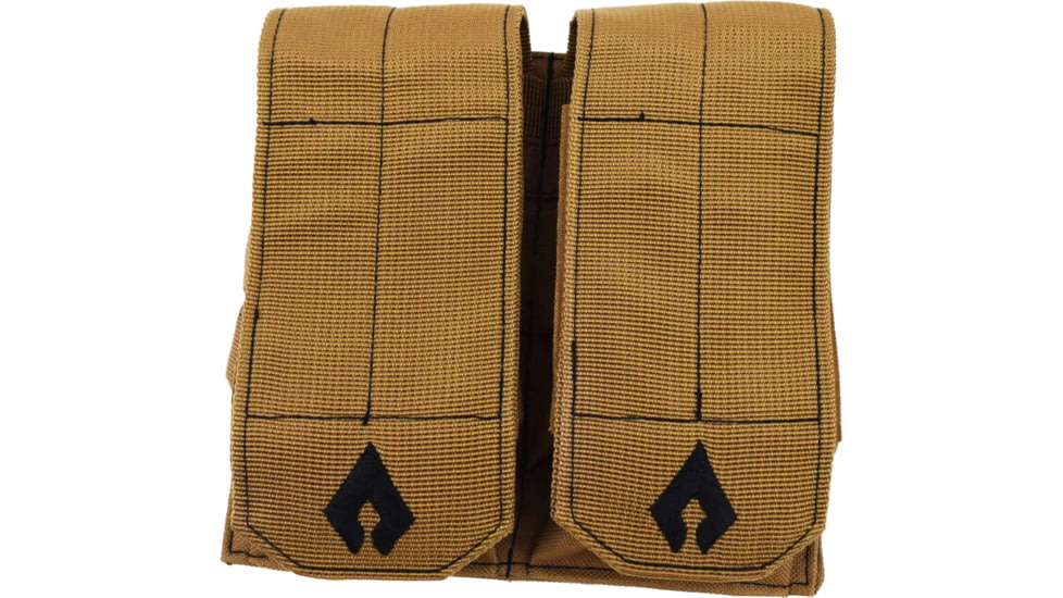 Advance Warrior Solutions Double Mag Pouch for AR15, AR10, AK47, Tan, ARDMP-TN