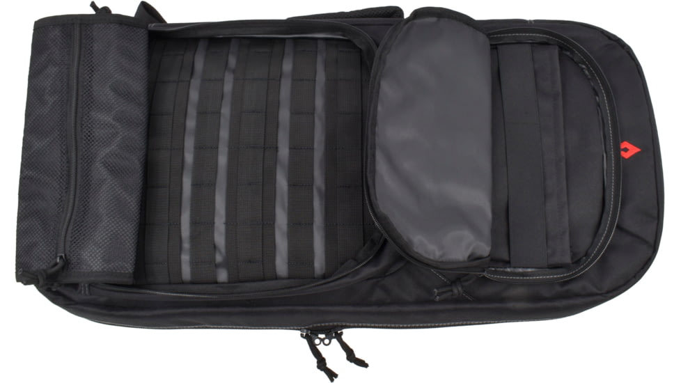 Frame 36in Rifle Case w/ Backpack Strap, TSA Lock, 600D Poly PVC, Black/Gray