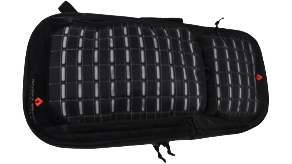 Frame 36in Rifle Case w/ Backpack Strap, TSA Lock, 600D Poly PVC, Black/Gray