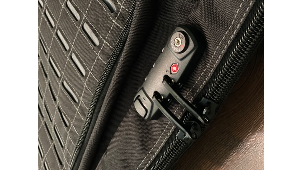 Advance Warrior Solutions Frame 36in Rifle Case w/ Backpack Strap, TSA Lock, 600D Poly PVC, Black/Gray, FR36RBP-BL/GR/TSA