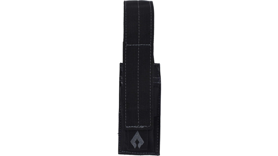 Advance Warrior Solutions Pistol Single Mag Pouch, 600D Poly PVC, Black, PSMP-BL