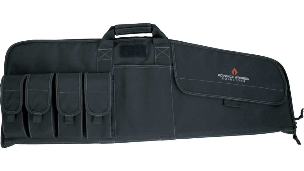 Advance Warrior Solutions Raptor 36in Rifle Case, 600D Poly PVC, Black, RA36RC-BL