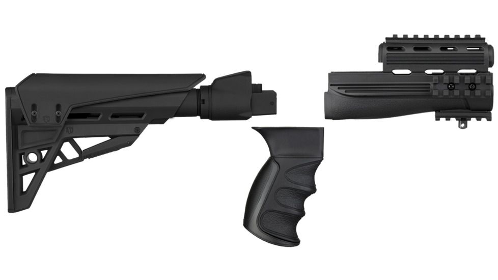 EDEMO ATI Outdoor AK-47 Elite Package Mil-Spec Stock w/ TactLite Cheekrest, Strikeforce Handguard, X1 Pistol Grip, Scorpion Recoil System, Black, One Size, B-2-10-1092-EDEMO2