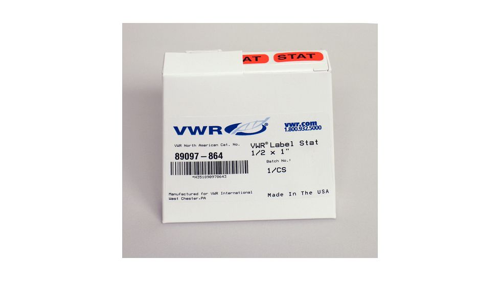 VWR Vwr Label Stat 1/2x1 Rl1000 VWR-L25-C, Unit CS