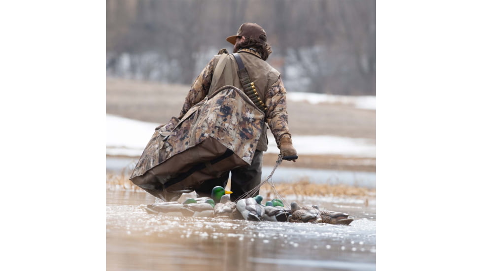 AdvenTec LLC dba Rig Em Right Outdoors Rig Em Right 12-Slot Deluxe Duck Decoy Bag Gore Optifade Marsh, 021-DX-M