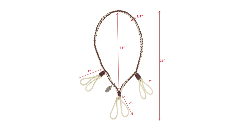 AdvenTec LLC dba Rig Em Right Outdoors Rig Em Right Pigmy Rattler 3-Call Lanyard, 402