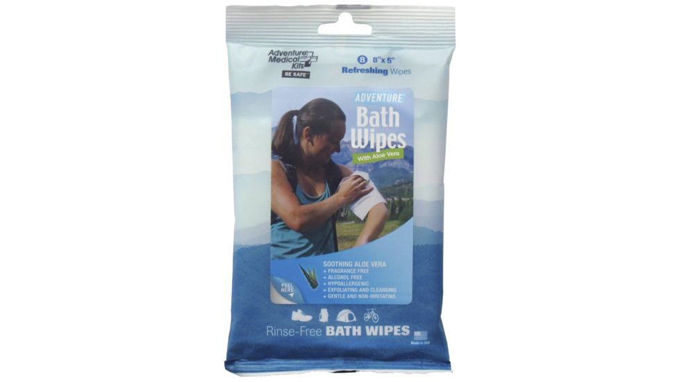 Adventure Medical Adventure Bath Wipes - Travel Size - 8 Pack