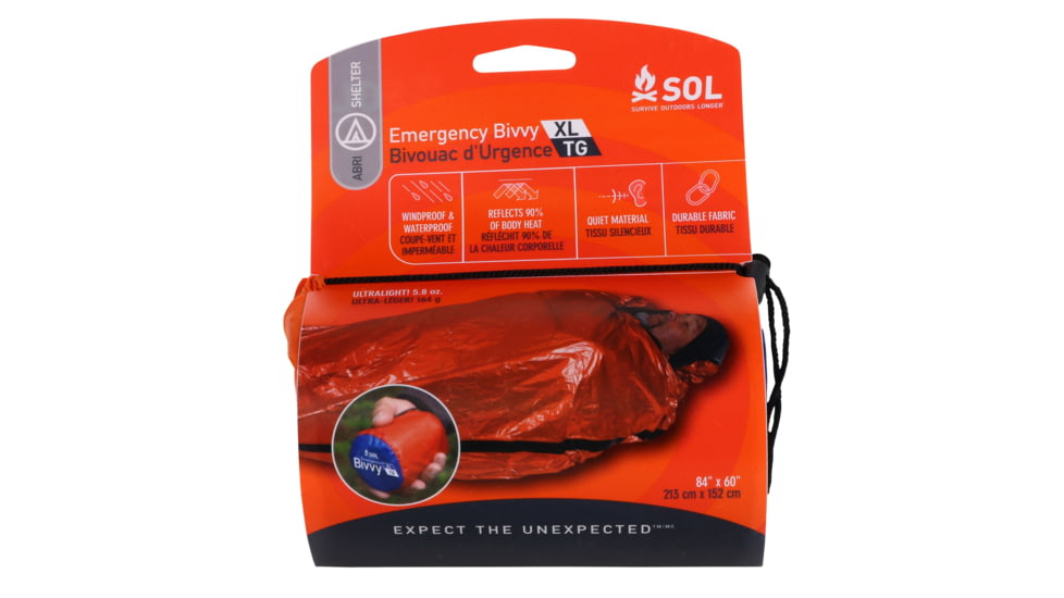 Adventure Medical Kits 01401139 SOL Emergency Bivvy Orange 84 X 60 XL