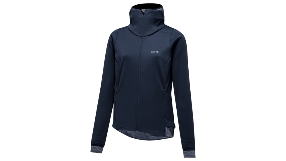 Gorewear R3 Womens GOREWEAR WINDSTOPPERR Thermo Running Hoodie in Orbit Blue XS 0-2 Slim fit Windproof CBD14211, 100378-AU00-36