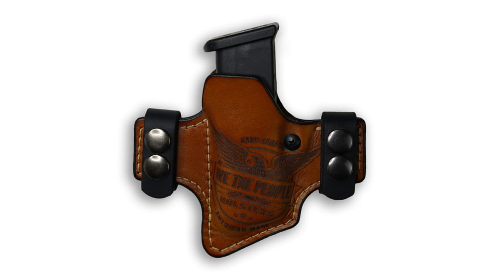 We the People Holsters Single Stack Compact/Full 9Mm/.40/380/45 Independence Leather Owb Magazine Carrier / Holster A9417292, 6898824773730