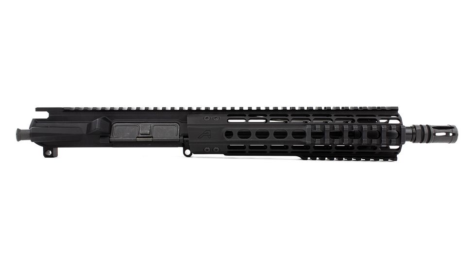 Aero Precision M4E1 Complete Upper Receiver, AR-15, 10.5 in Rifle Length Barrel, 9 in Quad Rail Handguard, No BCH/CH, Anodized, Black, APAR640221Q2