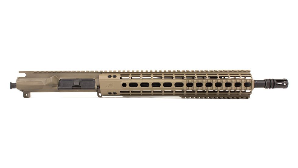 Aero Precision M4E1 Complete Upper Receiver, AR-15, 5.56x45mm NATO, 14.5 in Mid Length Barrel, 12 in Quad Rail Handguard, No BCG/CH, Magpul Cerakote, Flat Dark Earth, APAR640232Q5