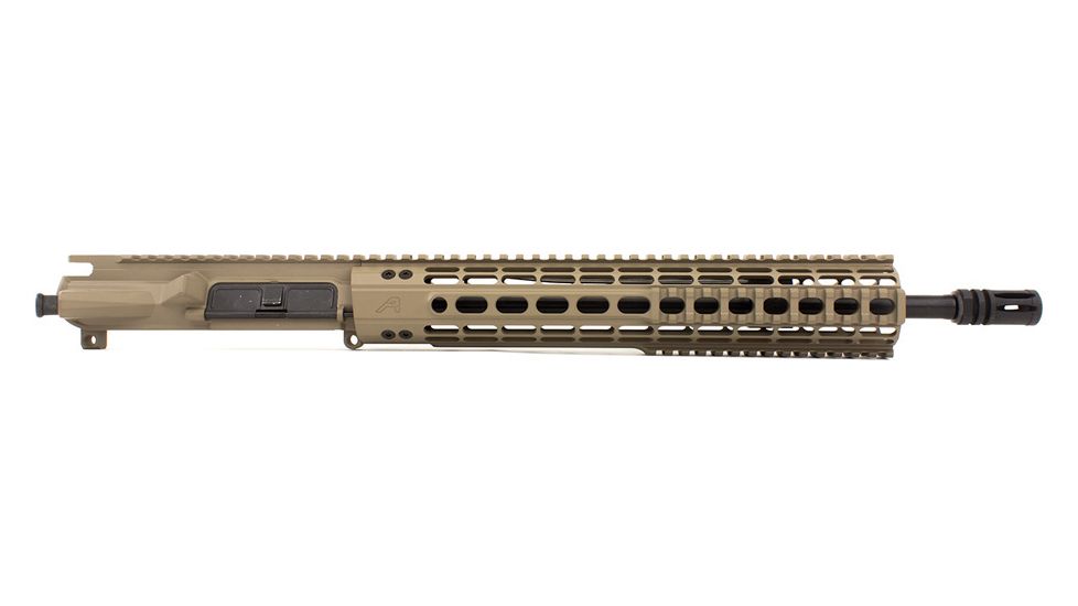 Aero Precision Complete Upper Receiver, M4E1, 14.7in, 5.56 Mid Pencil Barrel, EQ-12 HG Gen 2, FDE Cerakote, APAR640232Q38