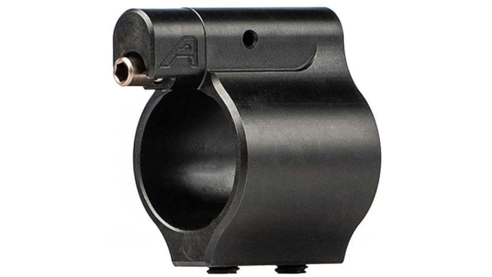 Aero Precision Adjustable Low Profile Gas Block w/ Aero Logo, .750in Diameter, Multi-Platform, Nitride, Black, APRH101614C