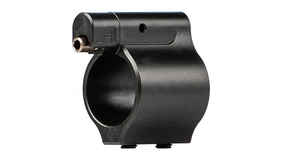 Aero Precision Adjustable Low Profile Gas Block w/ Aero Logo, .750in Diameter, Multi-Platform, Nitride, Black, APRH101676C