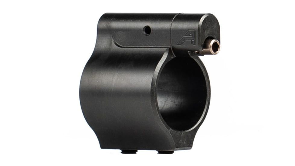 Aero Precision Adjustable Low Profile Gas Block w/ Aero Logo, .750in Diameter, Multi-Platform, Nitride, Black, APRH101676C