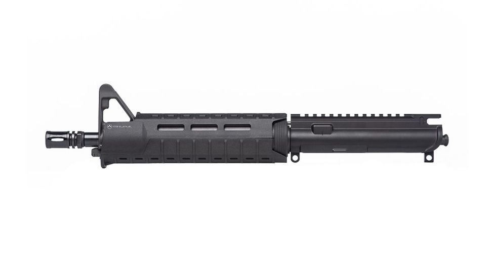Aero Precision AR-15 Complete Upper Receiver, 5.56, Carbine Length, 10.5 inch Barrel w/Pinned FSB, Magpul MOE SL Handguard, A2 Flash Hider, Anodized Black, APAR502505M3